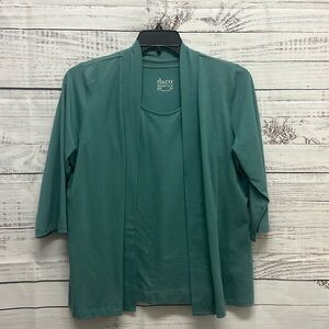 NWOT - Essentials Teal Knitwear Top Set